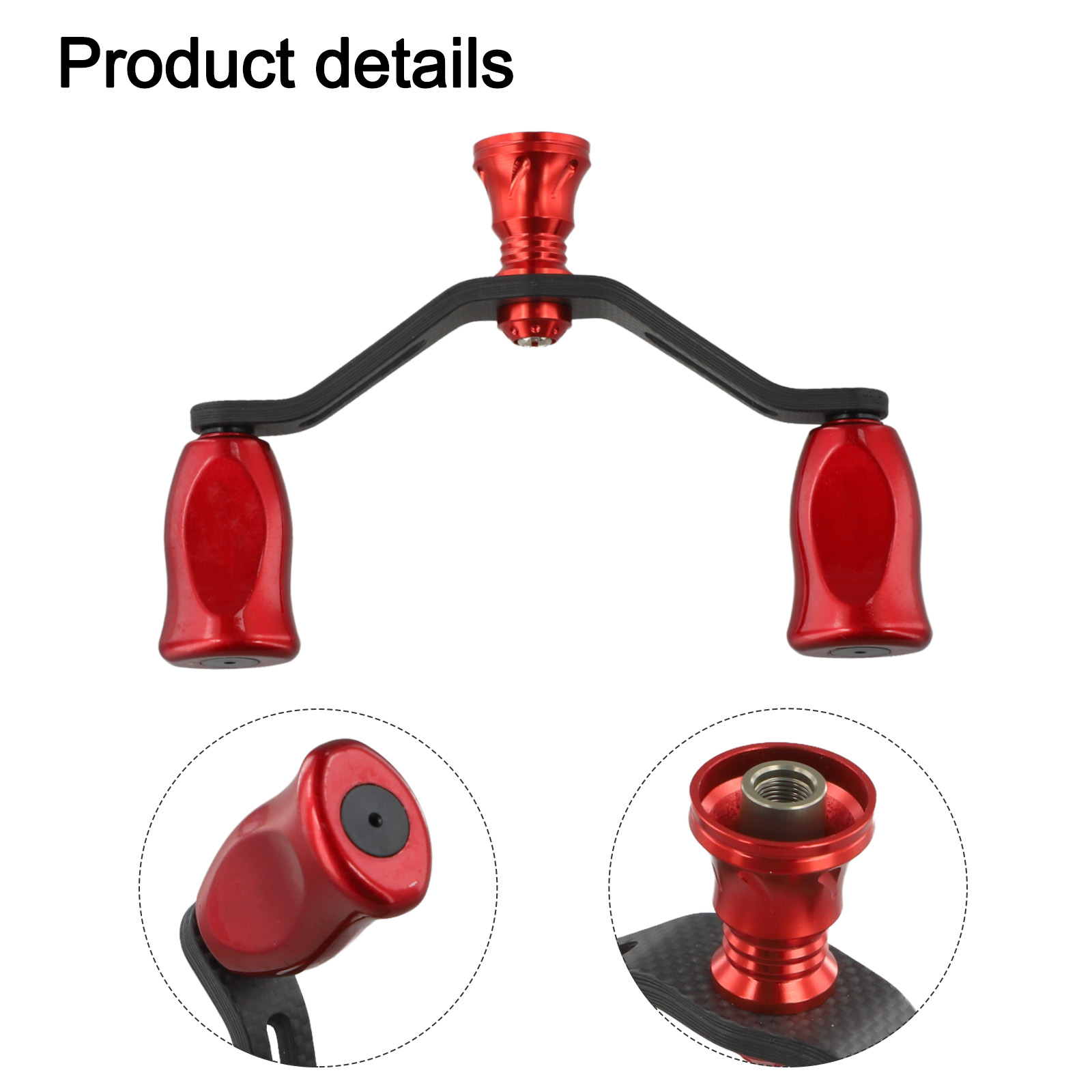 Reel Handle - ロッカーアームハンドル ダイワ、フエゴ、プロレックスVLT、サラマンドラVフィッシングリールに対応 カーボンファイバー素材を使用