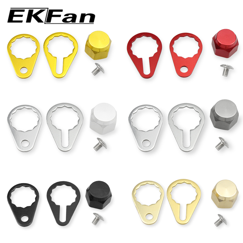 Reel Drag Knob - EKFan 左手右手クランクナットネジとプレート釣りリール用スクリューキャップシマノ/ダイワ ABU リール
