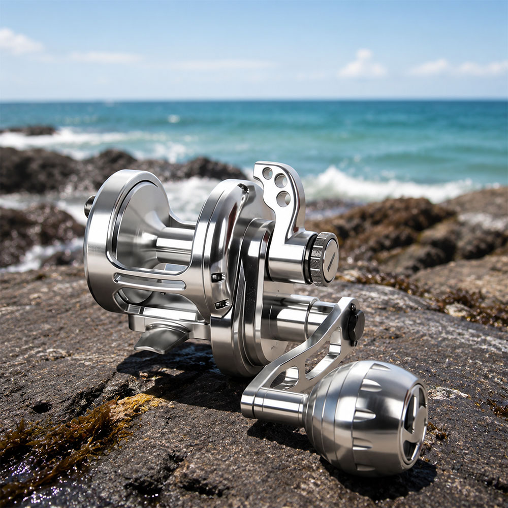 Trolling Reel - 海水トローリングリール高速比釣りリール最大ドラッグ力32KGフルメタルベイトキャスティングリール