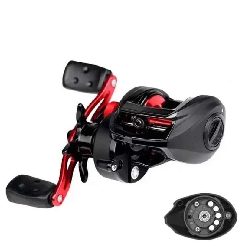Baitcasting Reel - オリジナルブラックマックス3左右両用ベイトキャスティングリール6.4:1ドラグ8.1kg最大ドラグウォータードロップベイトキャスティングリール