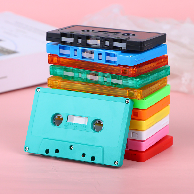 Reel Case - 空の磁気オーディオ録音カセット,カラーテープケース,コアなし,1個
