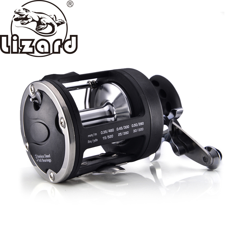 Trolling Reel - リザードフィッシングTSSDボートリール、海水大物サーフフィッシング用、合金スプール、ベイトキャスティング・トローリングフィッシングリール