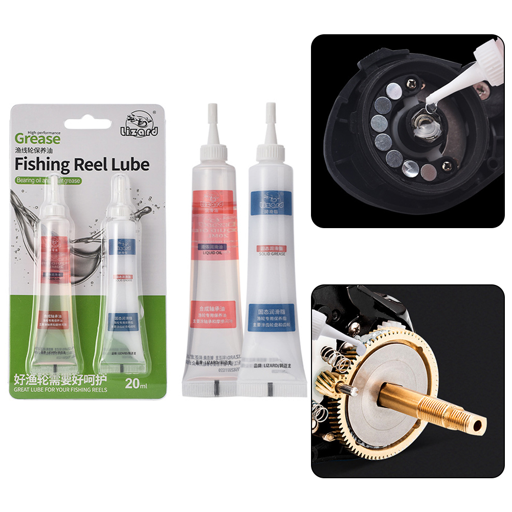 Reel Repair Kit - 釣りリールグリースリールケア釣りリールオイルグリースメンテナンス釣り Accesspries 潤滑金属摩擦部品