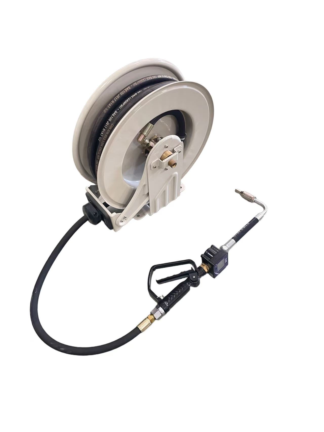 ホットセール 15mリモコン式格納式鋳鉄オイルホースリール  - Reel Oil のレビューと価格