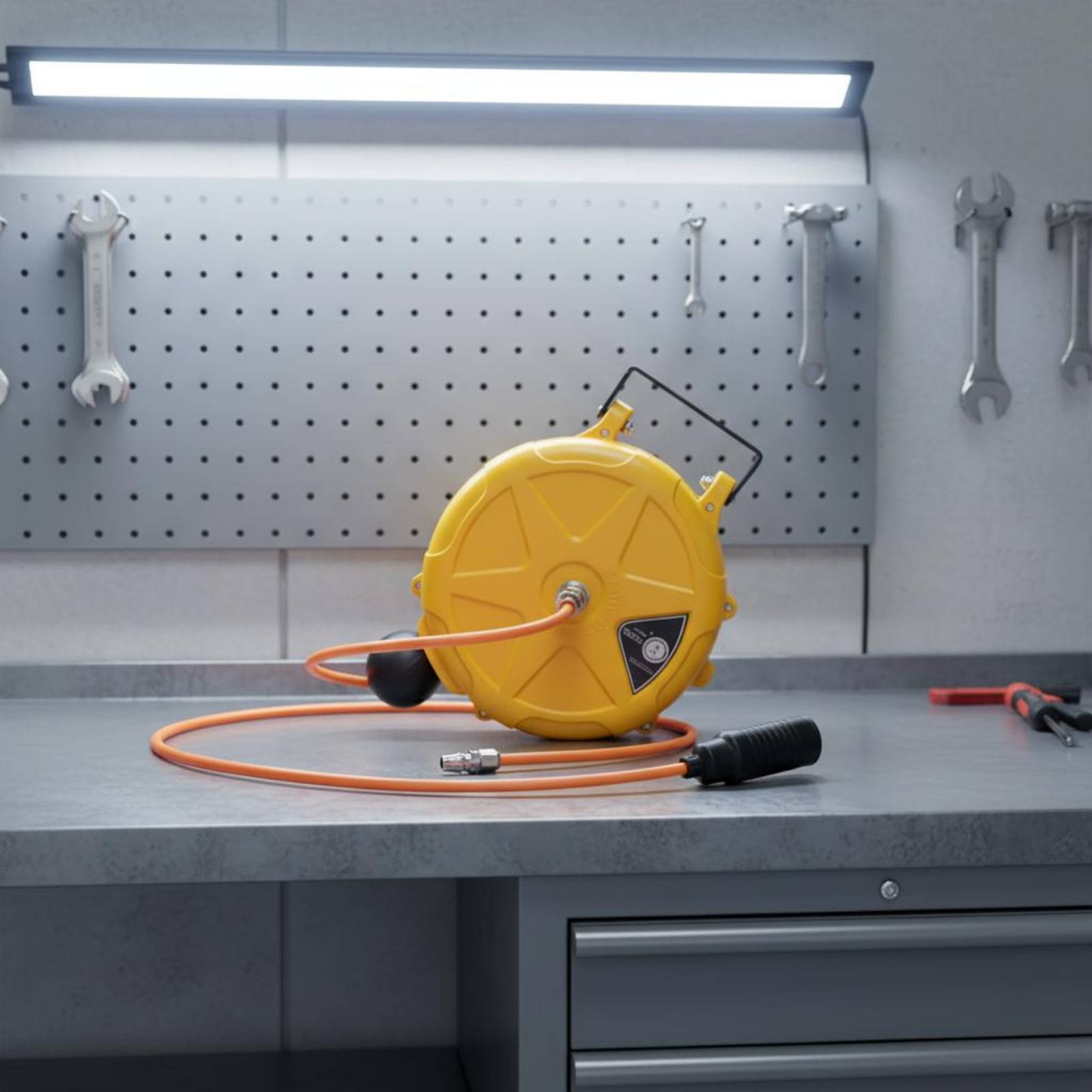 ミニホースリール セルフロック式格納式ホースリール 散水機  - Reel Handle のレビューと価格