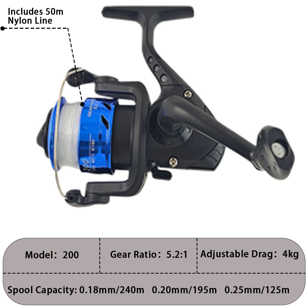 ミニ伸縮式海釣り竿コンボ、スピニングリール付き、EVA滑り止 - Reel Bag のレビューと価格