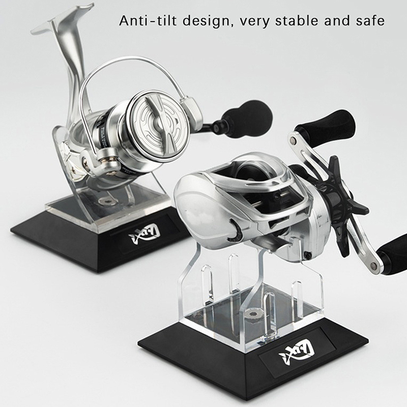 アクリル製釣りリールディスプレイホルダー スピニングベイトキ - Baitcasting Reel のレビューと価格