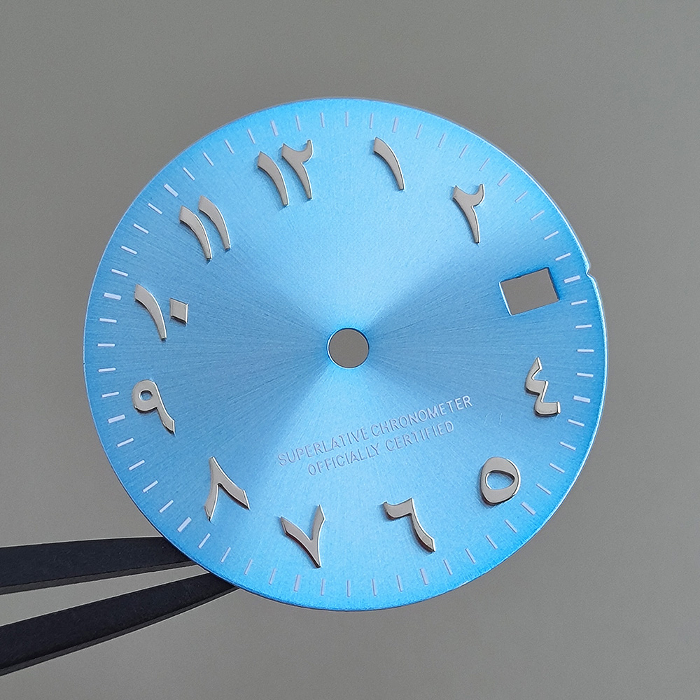 高品質NH35文字盤、ピンク、ブルー、グリーン、アラビア数字 - Reel Case のレビューと価格